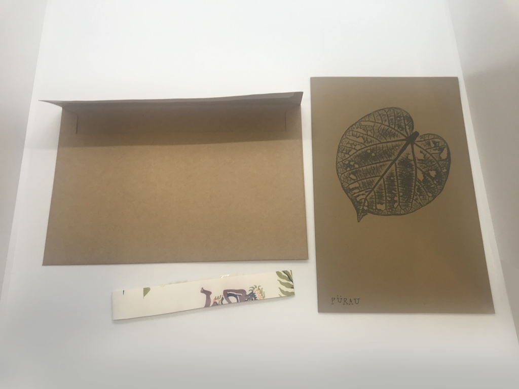 Carte postale + enveloppe TAHITI, KANAKY ARTWORK