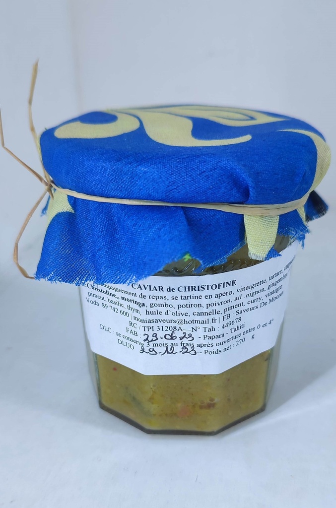 Caviar de christophine 270g, SAVEURS DE MOOREA