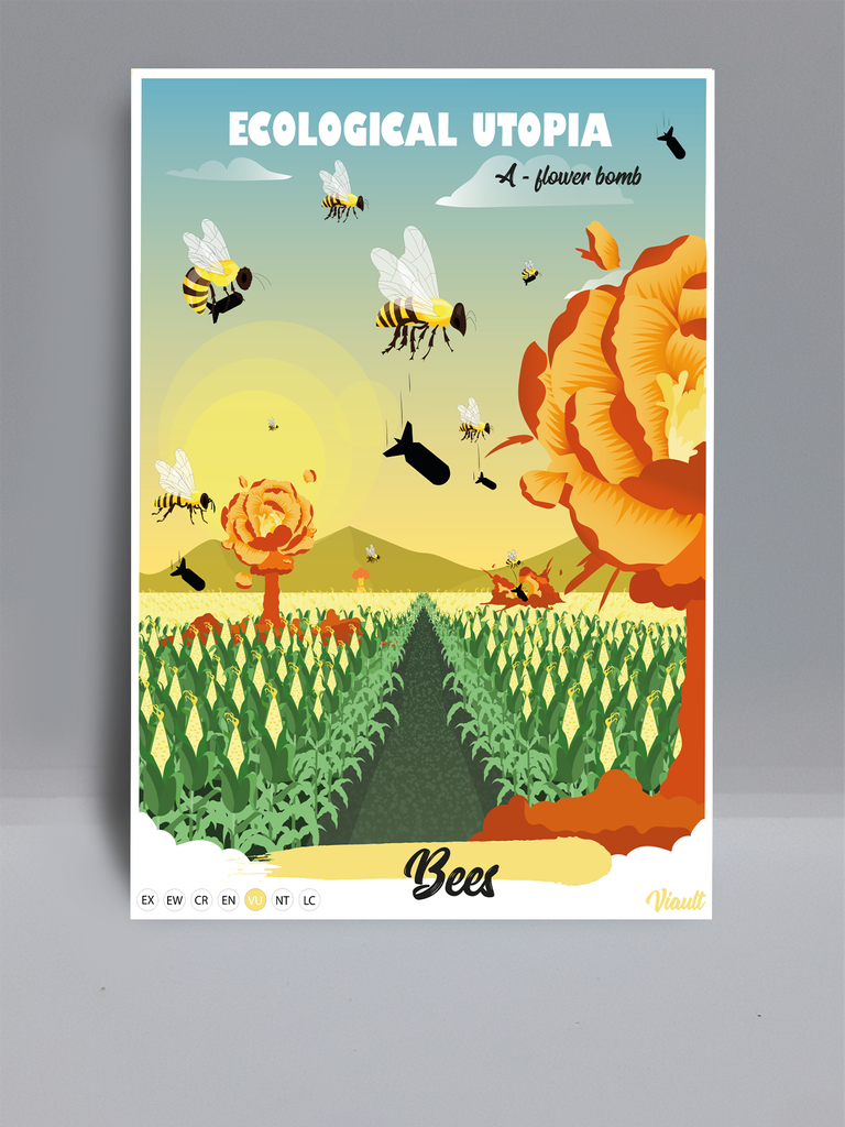 Poster BEES ,SARAH VIAULT