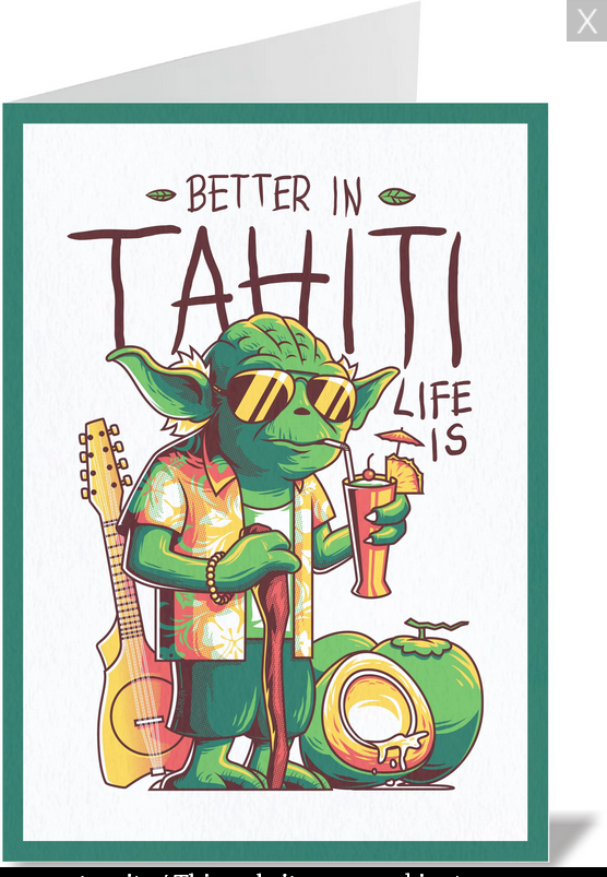 CARD, TAHITI LIFE